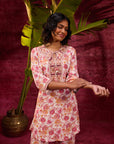 Mohini Multicoloured Pink Printed Rayon Co-ord Set for Women