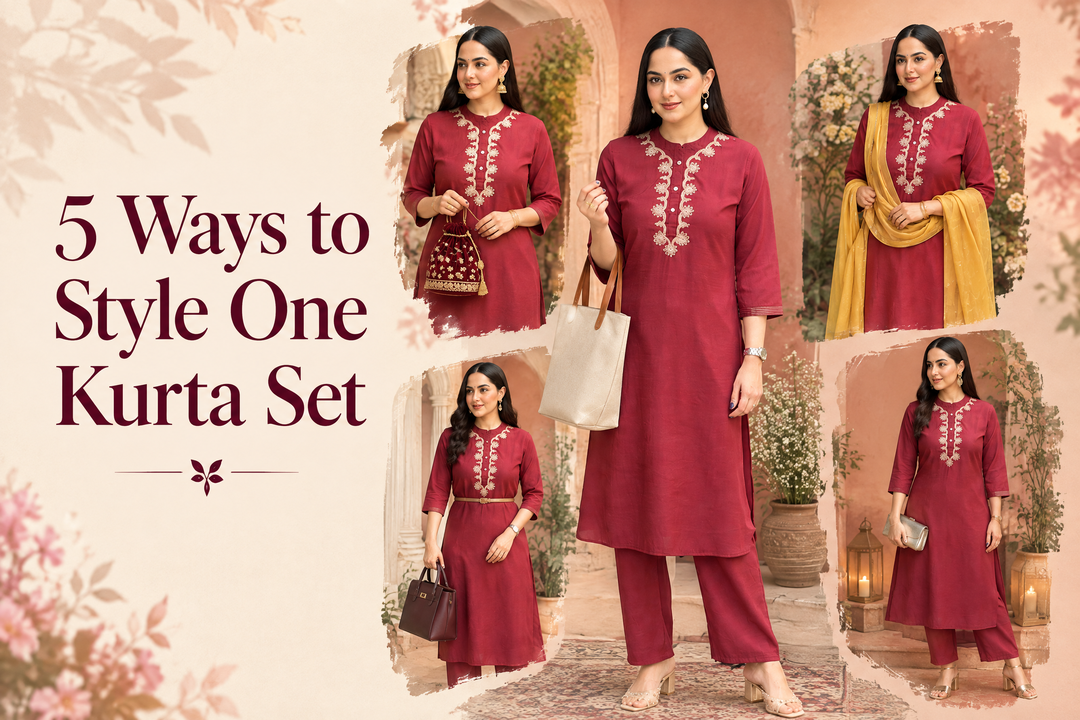 5 Ways to Style One Kurta Set