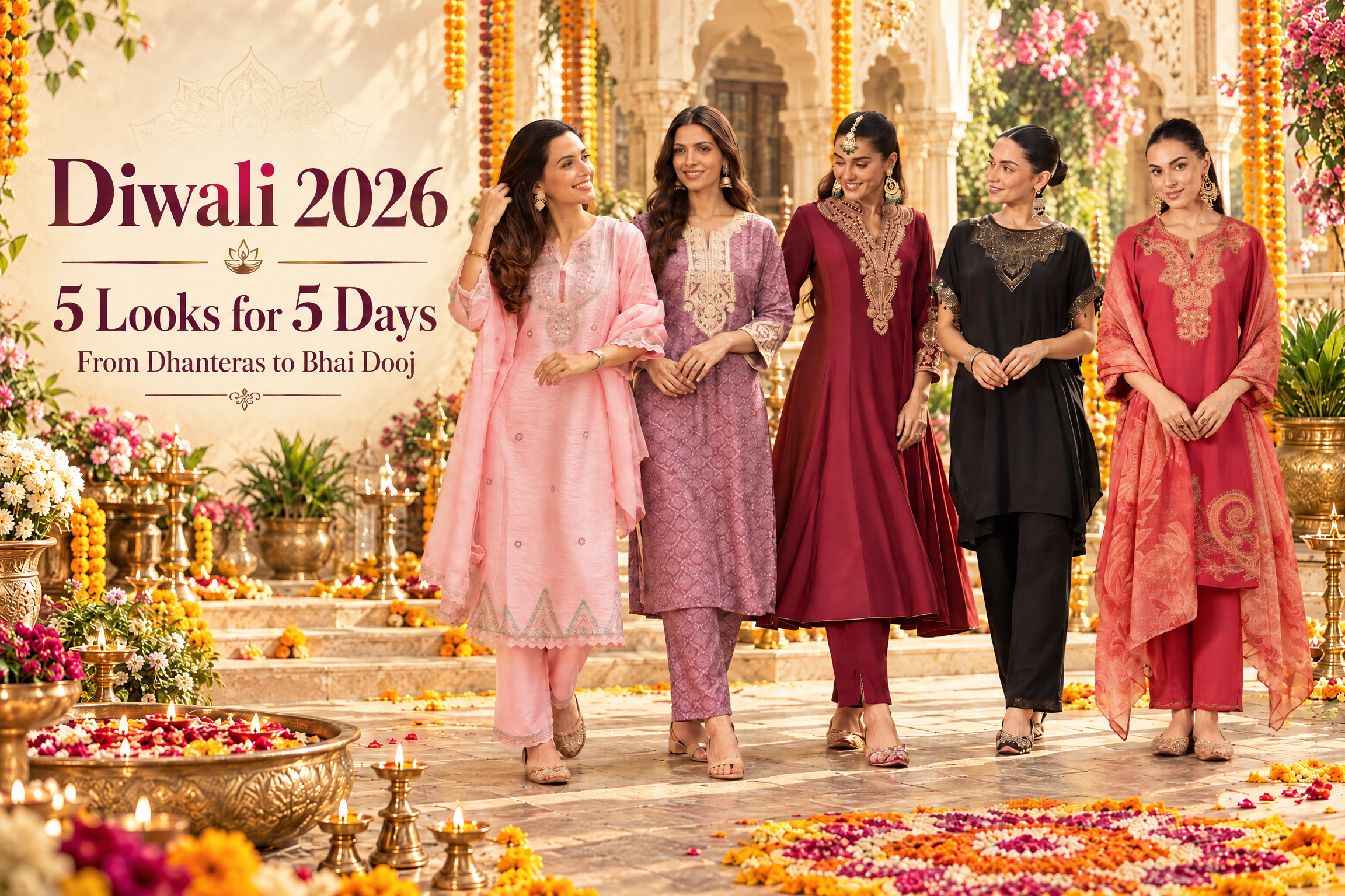 Diwali Outfits (Dhanteras to Bhai Dooj)