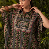 Ava Green Printed Rayon Co-ord Set for Women