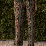 Ava Green Printed Rayon Co-ord Set for Women