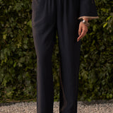 Sharvi Navy Blue Embroidered Rayon Co-ord Set for Women