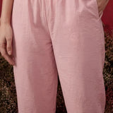 Agasti Baby Pink Embroidered Kurta Set