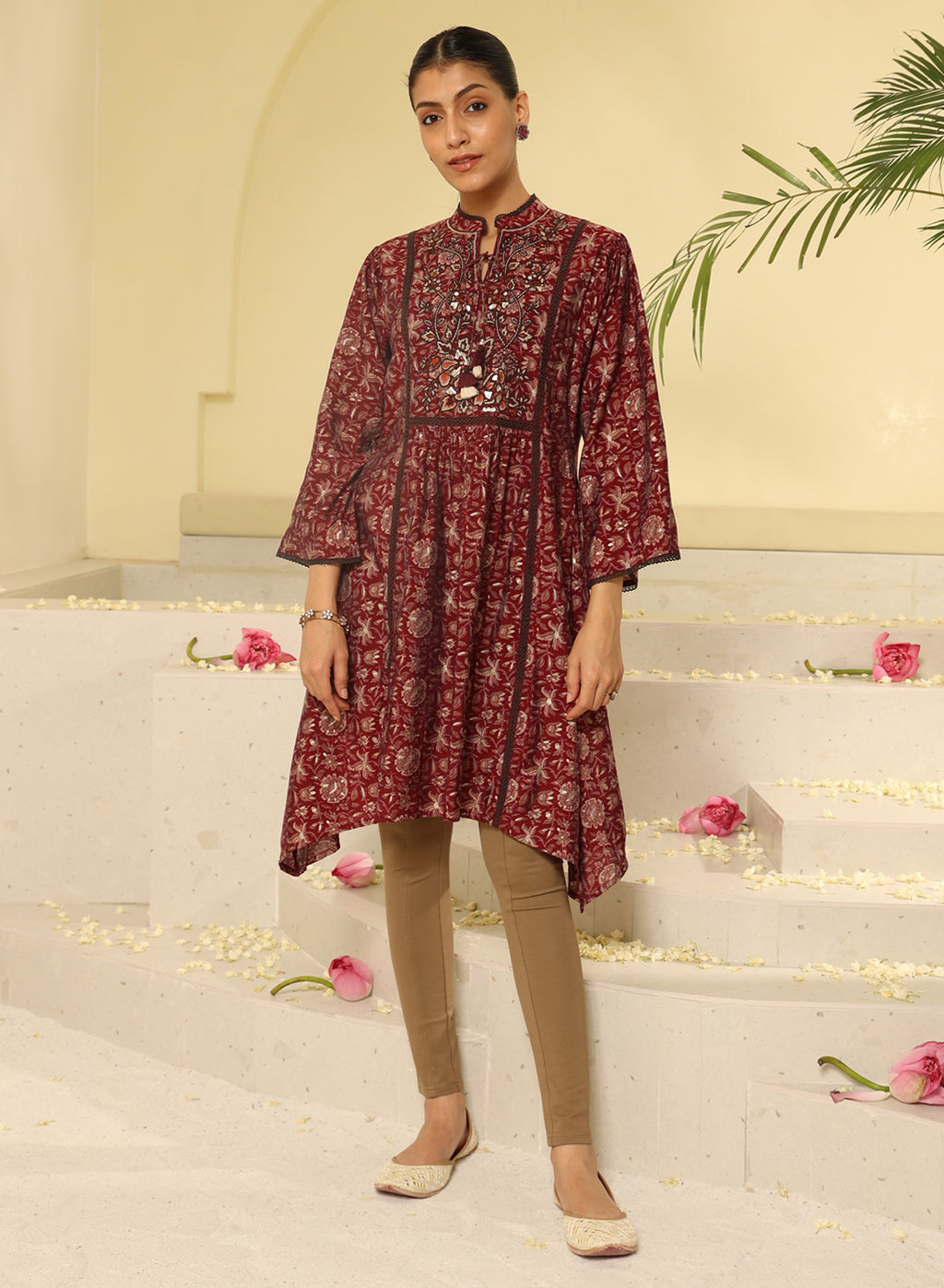 Red Printed Kurta Red Printed Kurta