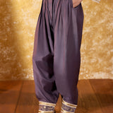 Lavanya Sunset Purple Embroidered Suit Set