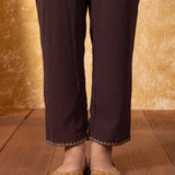 Anvitha Coffee Brown Embroidered Co-ord Set