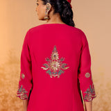 Aaradhya Antique Pink Embroidered Suit Set