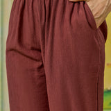 Aarohi Terracotta Rust Thread Embroidered Co-ord Set