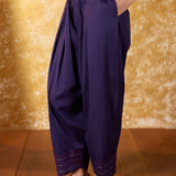 Nysa Violet Purple Embroidered Farshi Suit Set