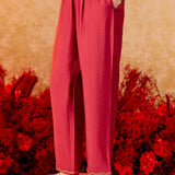 Aarohi Brick Red Embroidered Suit Set