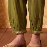 Vritika Shamrock green Embroidered Suit Set
