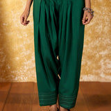 Nysa Emerald Green Embroidered Farshi Suit Set