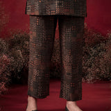 Dark Green All Over Printed Cotton Straight Co-Ord Set