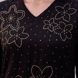 Meher Black Embroidered A-Line Kurta Set