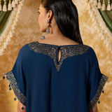 Vanya Space Blue Embroidered Co-ord Set