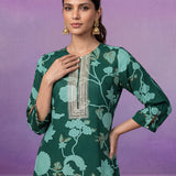 Green All Over Printed Cotton Kurta