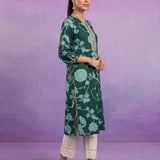 Green All Over Printed Cotton Kurta