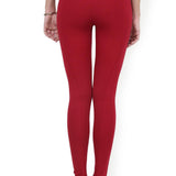 Red Plain Jegging - Lakshita
