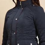 Navy Blue Regular Plain Jacket - Lakshita