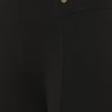 Black Long Plain Jegging