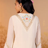 Anaya Floral Ivory Embroidered Suit Set