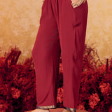 Samaira Vermillion Maroon Embroidered Suit Set