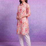 Siya Pink Printed Kurta Set