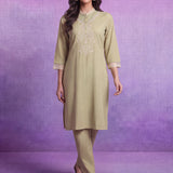 Avni Green Embroidered Kurta Set
