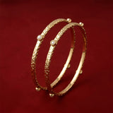 Gold Aira Pearl Bangle Set