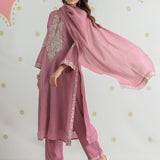 Kiara Blush Pink Embroidered Suit Set