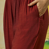 Myra Rust Applique Embroidered Kurta Set