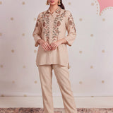 Saesha Butter Ivory Embroidered Co-ord Set