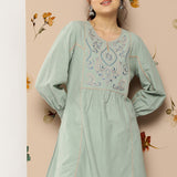 Cotton Linen Embroidered Top