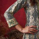 Mia Sea Green Embroidered Cotton Viscose Co ord Set for Women