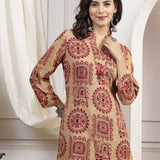 Ethnic Motif Printed Tassel Detail Kurti