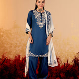 Samaira Admiral Blue Embroidered Suit Set