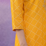 Yellow Bandhani Printed Suit Set