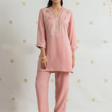 Elowen Dusty Pink Embroidered Co-ord Set