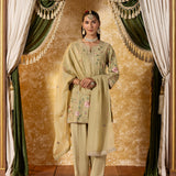 Vaara Kalini Light Green Embroidered Suit Set with Dupatta