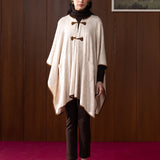 Elowen Pearl Ivory Wool Cape