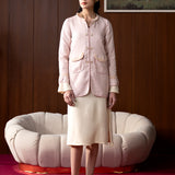 Winslet Pink Textured Jacket