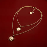 Aria Sun Pendant Necklace