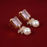 Sia Swarovski Pearl Earrings