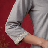 Spa Mirror Work Cotton Kurta Set