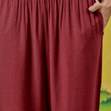 Meher Matt Red Embroidered Kurta Set