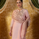 Ishita Pink Embroidered Suit Set