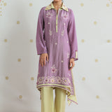 Ishani Bright Orchid Applique Embroidered Co-ord Set