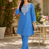 Pure Cotton Embroidered Co-Ord Set