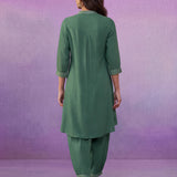 Green Dori Embroidered Coord Set