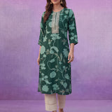 Green All Over Printed Cotton Kurta